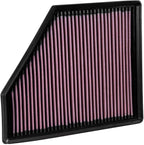 K&N High-Flow Original Lifetime Engine Air Filter: Increase Power: Premium, Washable: Compatible with 2016-2024 Chevrolet: Camaro, SS, ZL1, 33-5047