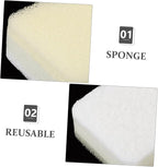 15pcs Reusable Dry Cleaning Sponge for Lamp Shade Cleaner Sponges for Soot and Pet Hair for Curtains and Artworks White Small Waist Design