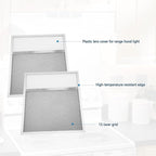 Range Hood Aluminum Grease Filter with Light Lens – 2 Pack, 11 x 12 x 3/8 Inches, Compatible with Air-O Hoods 1200 & Other Brands, Replacement Filters for Kitchen Exhaust Ventilation