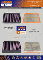 DNA High Performance Air Filter Compatible for Mercedes Benz CLA 250 (W118) 2.0L (19-23) PN: P-ME20H23-01