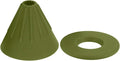 Reusable Silicon Resin Coffee Filter Strainer Dripper Portable Coffee Machine Accessory for Home Outdoor Camping Office Travel Lightweight Durable Easy Clean (Green)