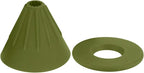 Reusable Silicon Resin Coffee Filter Strainer Dripper Portable Coffee Machine Accessory for Home Outdoor Camping Office Travel Lightweight Durable Easy Clean (Green)