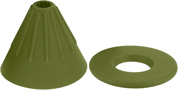 Reusable Silicon Resin Coffee Filter Strainer Dripper Portable Coffee Machine Accessory for Home Outdoor Camping Office Travel Lightweight Durable Easy Clean (Green)