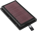 K&N High-Flow Original Lifetime Engine Air Filter: Increase Power: Washable: Compatible with HYUNDAI/KIA: Santa Cruz, Santa FE, Sonata, Staria, Tucson, Carnival, K5, Sedona, Sorento, Sportage, 33-5108