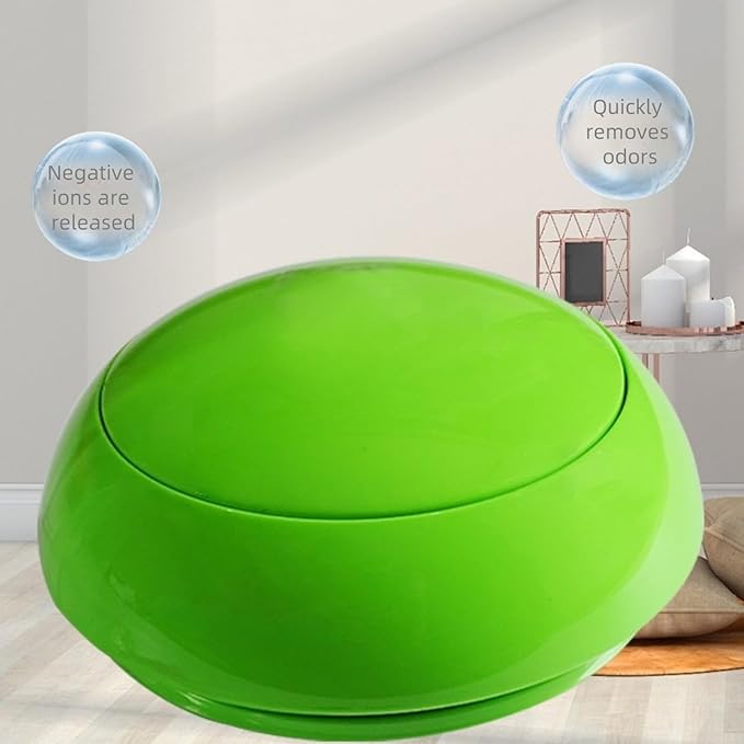 Portable Car Air Purifier with Built-in Filter, USB Charging, Green (Green)
