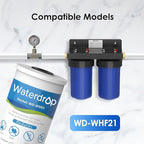 Waterdrop FXHTC Whole House Carbon Water Filter, Replacement for GE® FXHTC, GXWH40L, GXWH35F, Culligan® RFC-BBSA, American Plumber W10-PR, W10-BC, WRC25HD, 10" x 4.5" Cartridge, 5 Micron, Pack of 4