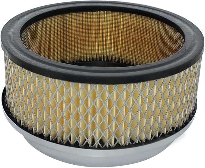 United Pacific S1103 6-3/8" Chrome Round Air Cleaner Assembly (Dome Style)
