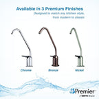 Watts Premier Standard Non-Air Gap Auxiliary Faucet with 1/4" Supply Tubing Connection for RO Reverse Osmosis Water Filtration Systems, Touch N'Flow Spring Loaded Handle, Antique Bronze
