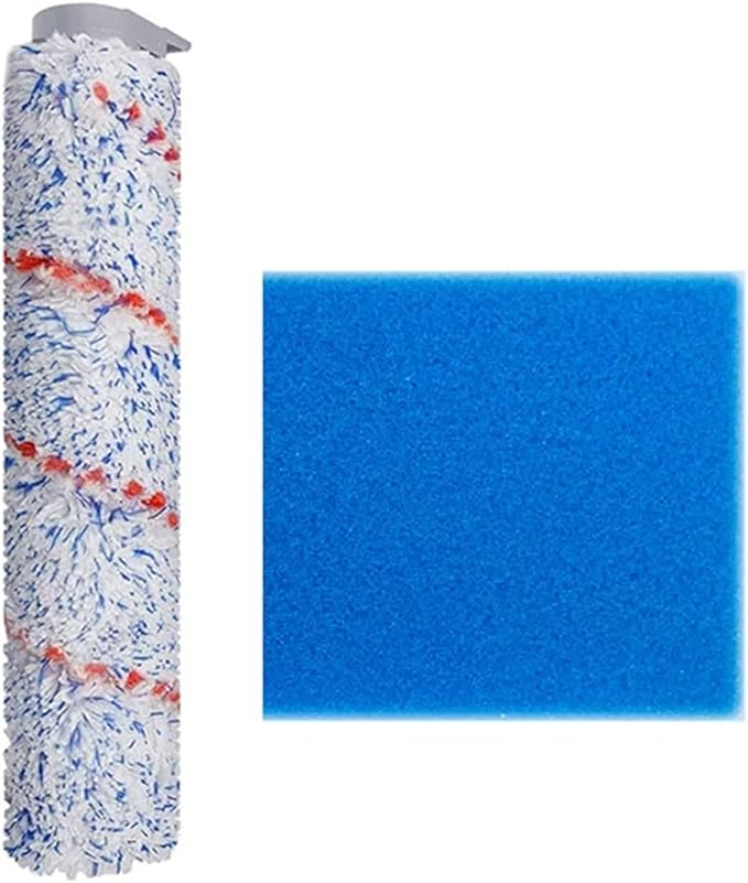 Hand-held Floor Scrubbers Roller Brush Hepa Filter Sponge Parts。Compatible for Tineco IFloor S/IFloor / HF10E-01 。Wet Dry Vacuum Cleaner Replacement Spare (Color : Set D), fu88yyun01
