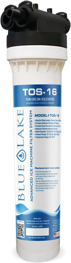 Ice Maker Filter - Inline Water Filter Kit & Cartridge TOS-16 - Filter for Icemaker and Coffee Maker - Ice Machine Water Filter Purifier - Commercial Filtration and Purification System - by Blue Lake