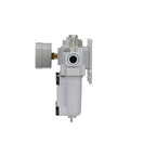 PneumaticPlus SAU200A-N02G-MEP - Dual Air System 1/4" NPT - Compressed Air Filter, Pressure Regulator & Lubricator w/Additional Free Air Port 1/4" NPT - Manual Drain, Metal Bowl