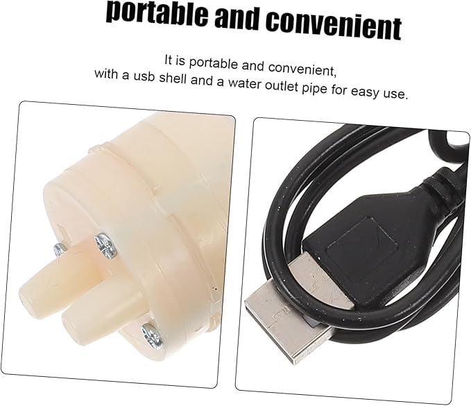 jojofuny 1set Compact Usb Water Pump for Sump Portable Mini Water Extraction Pump for Balcony and Terrace Efficient Drainage Filtered Outlet
