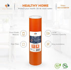 Aquaboon 20x4.5" Whole House Water Filter Cartridge – Premium KDF Heavy Metal & Chlorine Removal – Fits DB20P Housings 6 Pack