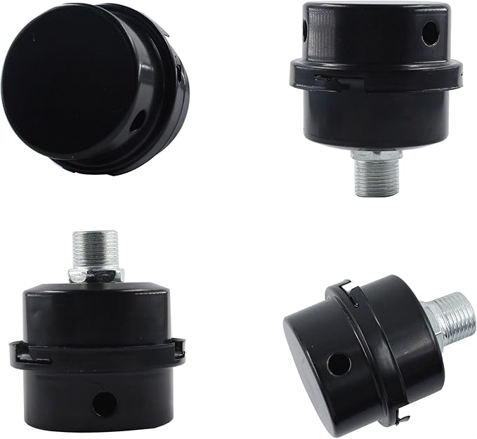 2PCS 0.63’’ Metal Air Compressor Intake Filter Sound Muffler, Thread Air Compressor Silencer