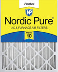 Nordic Pure 20x25x4 (Actual Size: 19 1/2 x 24 1/2 x 3 5/8) Pleated MERV 10 Air Filter 1 Pack