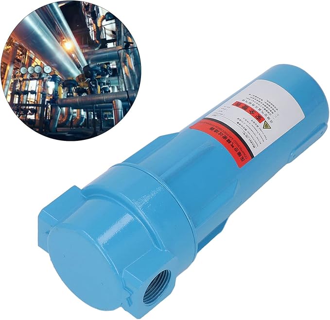 Air Compressor Filter Air Compressor Oil Water Separator Air Compressor Oil Filter Air Line Filter Unit Compressor Filter 3cm 1.0MPa Part for Replacement(A-001)