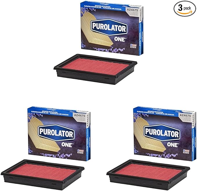 Purolator A24675 PurolatorONE Advanced Engine Air Filter (Pack of 3)