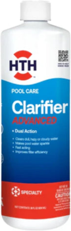 HTH 67212 Swimming Pool Care Clarifier Advanced - Crystal Clear Water in 24 Hours; Restores Clarity & Sparkle to Dull, Hazy or Cloudy Pool Water, Improves Filter Efficiency, Fast Acting