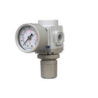 PneumaticPlus SAR200-N02BG Miniature Compressed Air Pressure Regulator 1/4" NPT - Bracket, Gauge