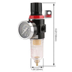 Baomain Pneumatic Filter Regulator AFR-2000 1/8"PT Air Treatment Unit w Pressure Gauge
