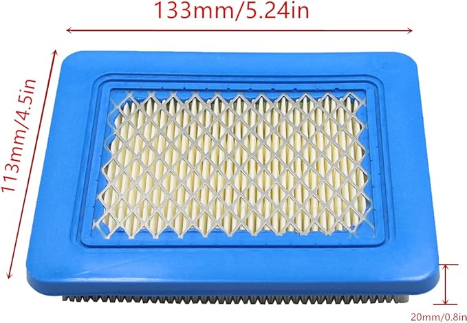 491588s Air Filter, Compatible with Briggs 491588, Toro 20332, Craftsman 3364, Premium Lawn Mower Air Cleaner (4Pcs)