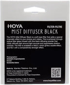 Hoya 55mm Mist Filter Black Diffuser No. 0.5 - Black Mist Filter for Camera Lenses - Soft Diffusion Effect for Portrait Photography & Cinematic Look, Reduces Contrast & Softens Wrinkles