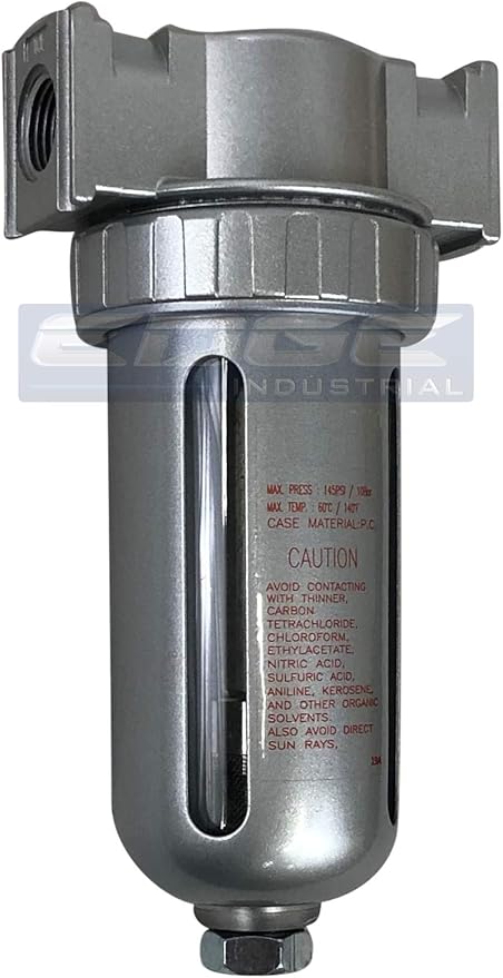 In LINE Desiccant AIR Dryer for Compressed AIR Great for Pneumatic Tools Spray Booth Plasma Cutter, with Desiccant beads (3/8" NPT)