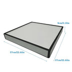 TECHTONGDA HEPA Filter Replacement, 22.4'' x 22.4'' x 3.2'' FFU Fan Filter Unit, HEPA-Filter for Fan Filter Unit Laminar Flow Hood