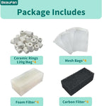 4 Set of Three-Stage Filtration Tank Filter Maintenance Kit, Replacement for AquaClear 50/200 50-Gallon Power Filter, Fish Tank Filter for 20- to 50-Gallon Aquariums