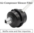 2 pcs 1/4" Thread Air Compressor Silencer,Air Compressor Intake Filter Sound Muffler Accessories 13mm for generators,blowers, exhaust ports