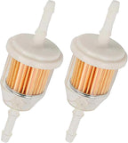 25 050 22-S Inline Fuel Filter Am116304 for John Deere Kohler Gy20709 120-436 1/4 Inch and 5/16 Inch Fuel Line Replaces 71-5960 120-436 GY20709 38666 149-2206-01 21541500 98021（2Pack）