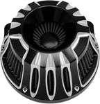 Air Filter Motorcycle Intake Cleaner Cnc Cut Kit Black for Harley Model Touring Street Glide 2008-2016 Softail 2016-2017 Fitment - C