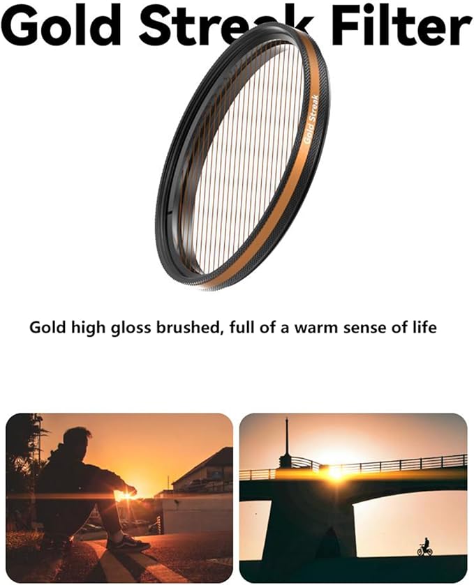 Fotorgear Camera Lens Filter,67mm Universal Phone Polarizer Filter Professional Photography for Camera Lens 67mm Clip On Filters CPL ND Black Mist Gold Streak for iPhone Xiaomi Huawei(CPL)