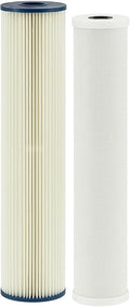 Kind Water 5-Micron Sediment & Carbon Replacement Filters – Fits Kind & Evo E-1000/E-3000 Whole House Water Systems – Includes O-Ring Kit & Lubrication – 6-12-Month Filter Refill