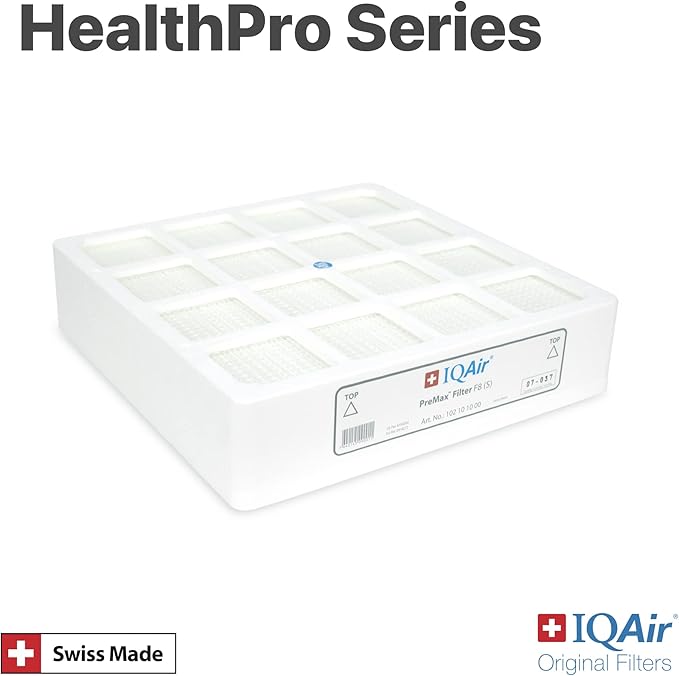 IQAir PreMax Prefilter 5 Pack - Genuine Replacement Air Filter HealthPro Series - Controls Coarse and Fine Particles - Dust, Mold Spores, and Powder - Swiss Made Filters for Air Purifiers