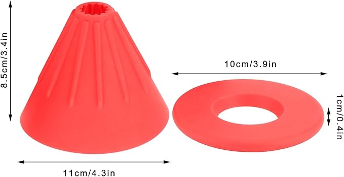 Reusable Silicon Resin Coffee Filter Strainer Dripper Portable Coffee Machine Accessory for Home Outdoor Camping Office Travel Lightweight Durable Easy Clean (Red)