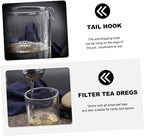 STOBAZA 5pcs Stainless Steel Tea Strainer Seasoning Ball Box Hanging Chain Easy Extraction Filter for Tea Soup Chinese Medicine