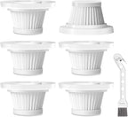 Replacement HEPA Filters Compatible with Horsepower Duck Vacuum Cleaner as Seen on TV, 6-Pack High-Efficiency Filtration, Washable Filters Compatible with Horsepower Duck Handheld Vac as Seen on TV