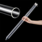 Chunful Glass Extractor Extraction Filter Tube 30" Long 50mm Diameter Thick and Sturdy Extraction Filter Tubes with Stainless Steel Clamp