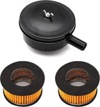 1/2" PT 20mm Thread Air Compressor Silencer Intake Filter Sound Muffler with a Replacement Element H-076