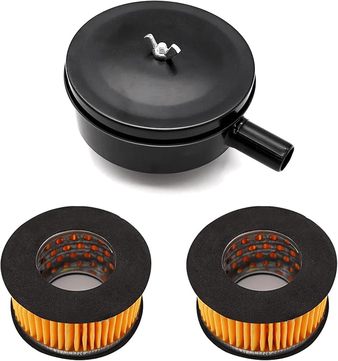 1/2" PT 20mm Thread Air Compressor Silencer Intake Filter Sound Muffler with a Replacement Element H-076