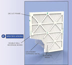Glasfloss ZL 16x20x1 MERV 13 (FPR 10) Air Filters for AC and Furnace. Case of 12. Actual Size: 15-1/2 x 19-1/2 x 7/8