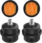 WMYCONGCONG 2 PCS 1/4" 12.5mm Air Compressor Silencer Filter Metal Air Compressor Intake Filter Noise Muffler Silencer (12.5mm) + 2 PCS Filter Element Replacement