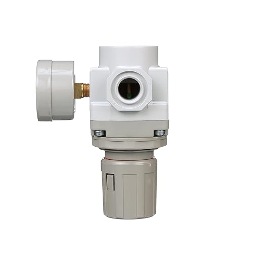 PneumaticPlus SAR300-N03BG Compressed Air Pressure Regulator 3/8" NPT - Bracket, Gauge