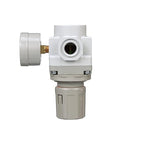 PneumaticPlus SAR300-N03BG Compressed Air Pressure Regulator 3/8" NPT - Bracket, Gauge