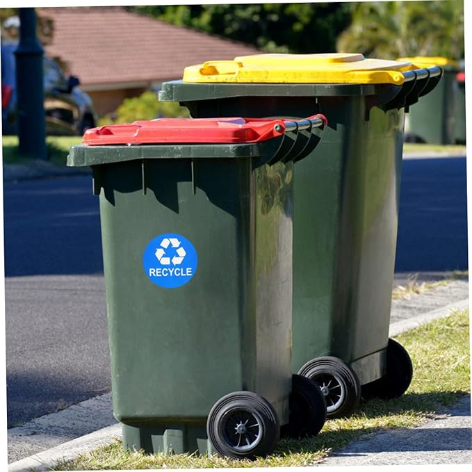 8pcs Trash Can Bathroom Labels Waste Sorting Stickers Garbage Classification Decals for Bedroom
