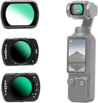 GREEN.L 3 Pack Magnetic Filter Kit for DJI Osmo Pocket 3: Variable ND Filter (ND2-ND32)+CPL+Black Diffusion 1/4, HD Multi-Coated Optical Glass for Cinematic Video