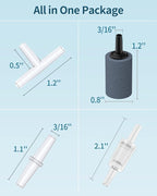 Pawfly Aquarium Air Pump with Nano Bio Sponge Filter Kit Air Control Valve Airline Tubing and Check Valve Accessories