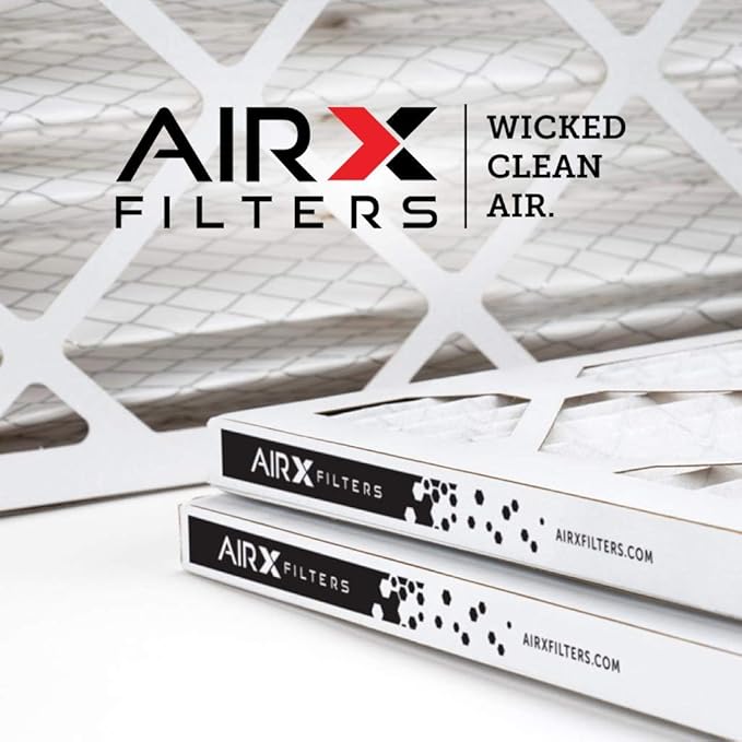 AIRx ODOR 16x25x1 MERV 7 Carbon Pleated Air Filter - Made in the USA - Box of 6