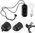 Negative Ion Air Purifier Portable Hanging Neck 7000MAh Personal Rechargeable For Home Travel(Black)